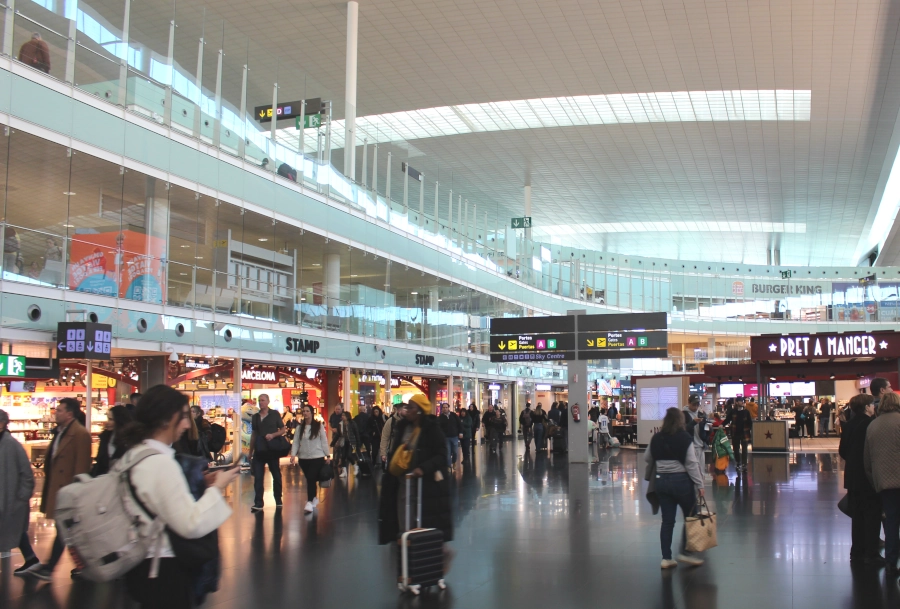 Terminal 1 Hall Barcelona Airport